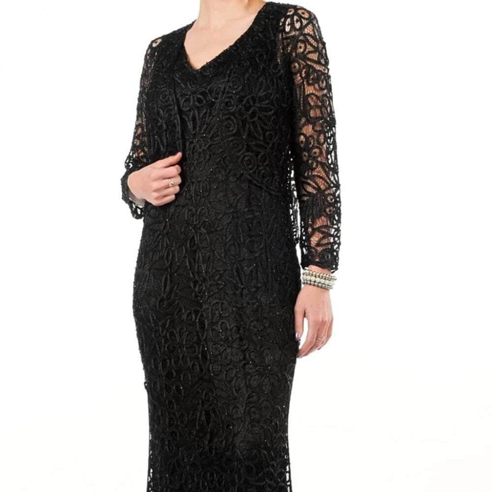 SALE NWT Soulmates C702 Silk Mother of the Bride Dress Lt Brown Size 1X